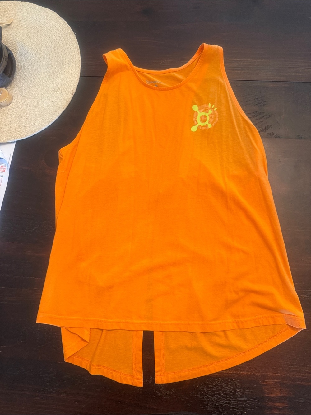 Orangetheory Orange Women's Performance Tank with Yellow Logo
